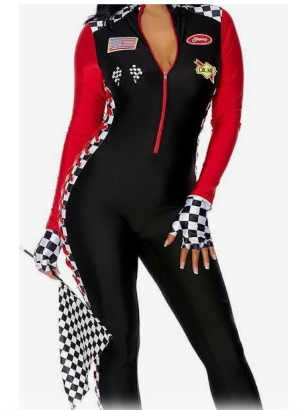NWT Size S Forplay Top Speed Race Car Driver Costume 3pc Jumpsuit Set for Women